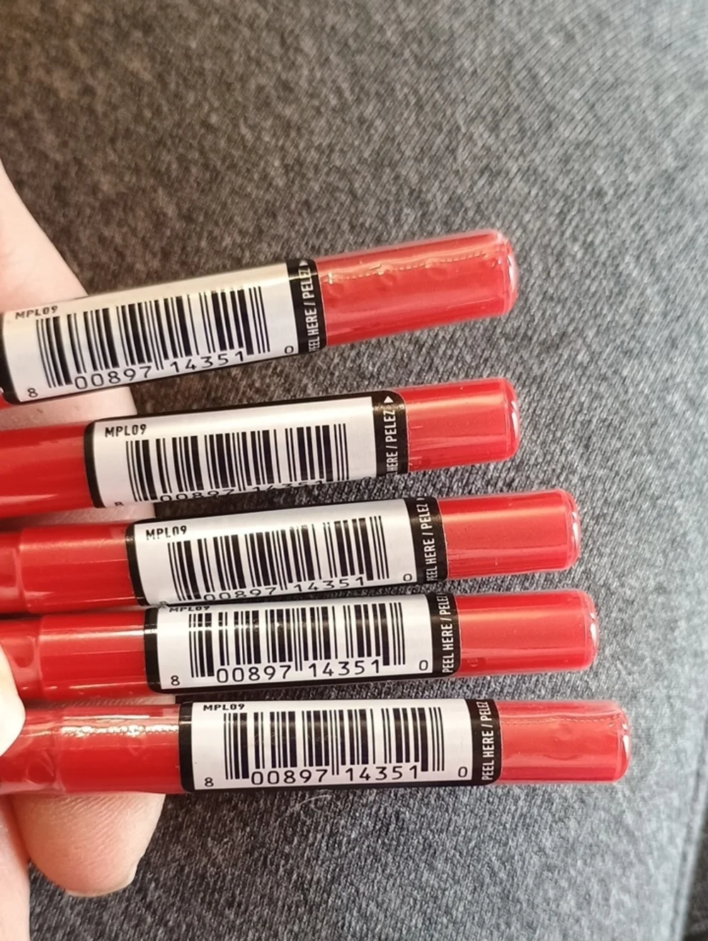 5 x NYX PROFESSIONAL MAKEUP Mechanical Lip Liner Pencil, Ruby